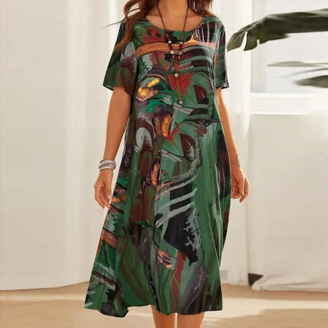 YSABEL - Comfy Printed Dress