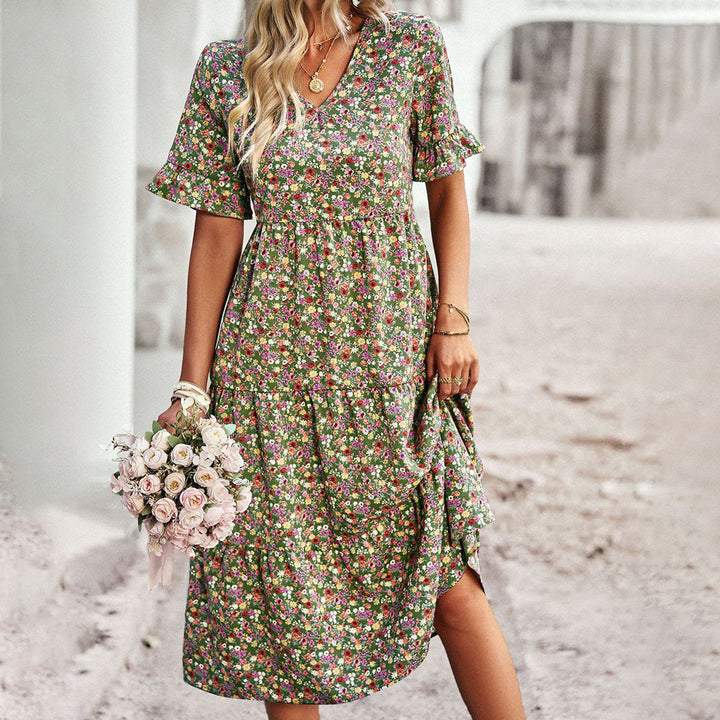 CALLINDA - Floral Midi Dress