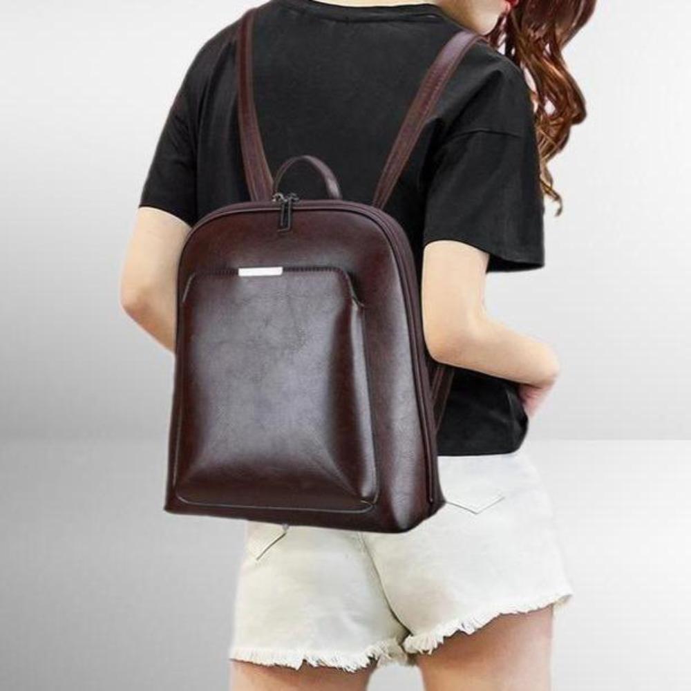 BRENDA - Classic Double-Zip Backpack