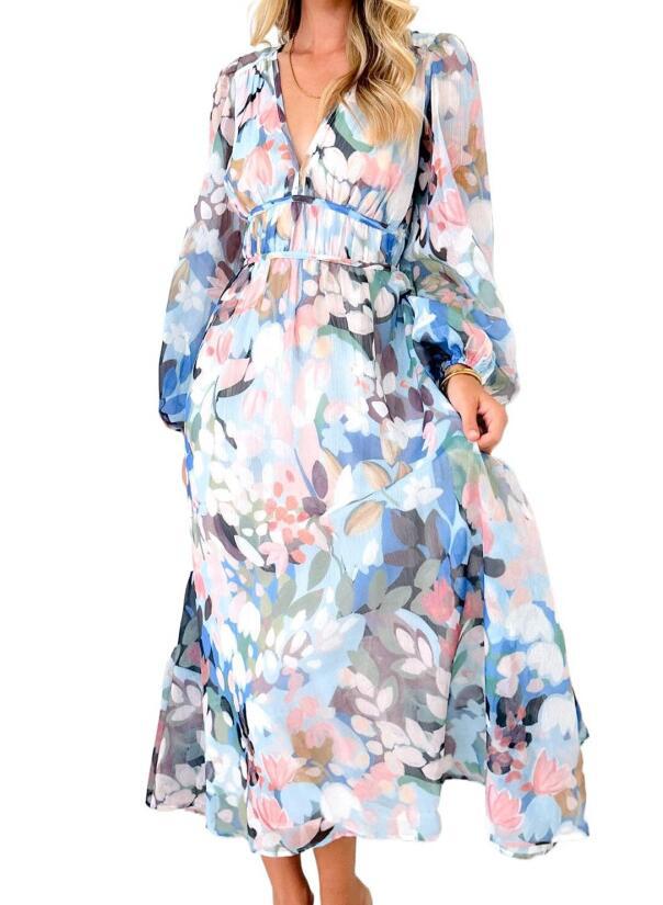 LIORA - Elegant Floral Dress