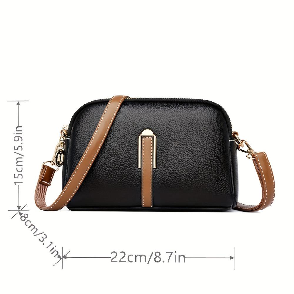 MILA - Litchi Crossbody Bag